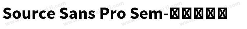 Source Sans Pro Sem字体转换